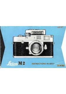 Leica M 2 manual. Camera Instructions.